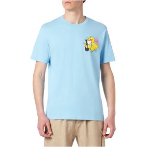MC2 Saint Barth, Tops, Heren, Blauw, XL, T-Shirts