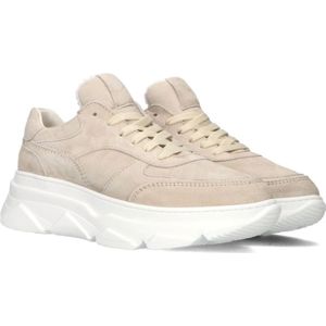 Notre-v, Schoenen, Dames, Beige, 38 EU, Leer, Dames Sneakers 04-91