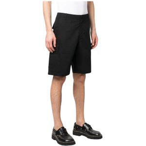 Kenzo, Korte broeken, Heren, Blauw, S, Katoen, Cargo Werkkleding Shorts