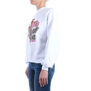 Gaëlle Paris, Sweatshirts & Hoodies, Dames, Wit, S, Katoen, Crew Neck Sweatshirt