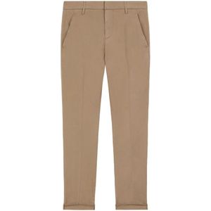 Dondup, Slim Fit Pant Bruin, Heren, Maat:W35