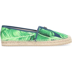 Dolce & Gabbana, Schoenen, Heren, Groen, 43 EU, Katoen, Espadrilles