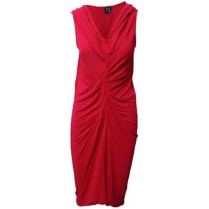 Alexander McQueen Pre-owned, Pre-owned, Dames, Rood, M, Pre-owned Viscose dresses
