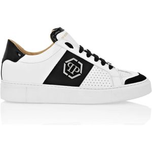 Philipp Plein, Witte Sneakers voor Heren Wit, Heren, Maat:43 EU