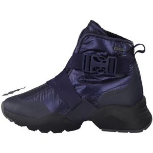 Tamaris, Schoenen, Dames, Blauw, 37 EU, Blauwe Winterlaarzen - Stijlvol en Warm