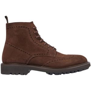 Scarosso, Schoenen, Heren, Bruin, 44 EU, Suède, Thomas Bruin Suède Veterschoen