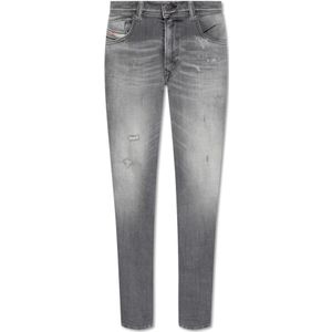 Diesel, Jeans, Heren, Grijs, W32 L34, ‘1979 Sleenker L.34’ skinny jeans