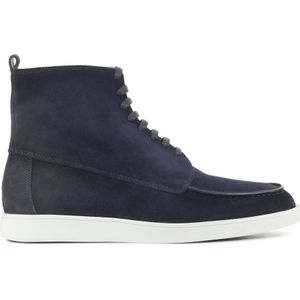 Santoni, Schoenen, Heren, Blauw, 44 EU, Suède, Blauwe Suède Laarzen