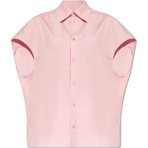 Marni, Blouses & Shirts, Dames, Roze, XS, Katoen, Oversized shirt