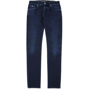 John Richmond, Jeans, Heren, Blauw, W33, Katoen, Update van de Slim Jeans Collectie