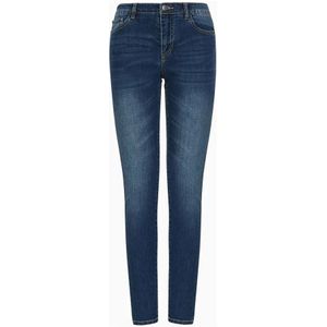 Armani Exchange, Super Skinny Jeans Modello Blauw, Dames, Maat:W31