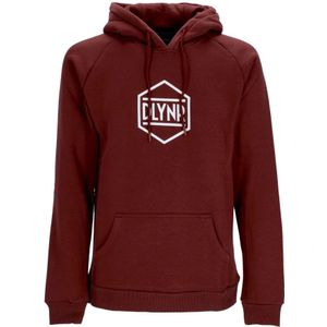 Dolly Noire, Sweatshirts & Hoodies, Heren, Rood, M, Katoen, Logo Hoodie Bordeaux Sweatshirt met lange mouwen