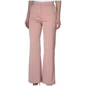 Pinko, Broeken, Dames, Roze, L, Wijde Broek