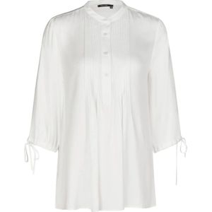 Marc Aurel, Blouses & Shirts, Dames, Wit, L, Polyester, Offwhite Blouse met Ronde Hals