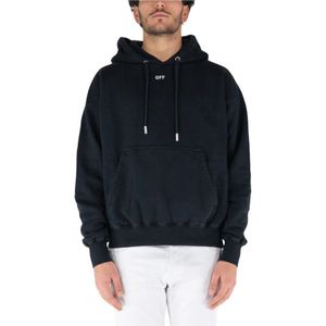 Off White, Sweatshirts & Hoodies, Heren, Zwart, S, Katoen, Arrow Emb Skate Hoodie