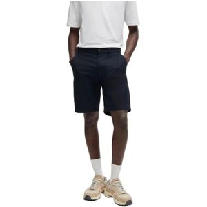 Boss, Slim Fit Bermuda Shorts Lente/Zomer Blauw, Heren, Maat:W31