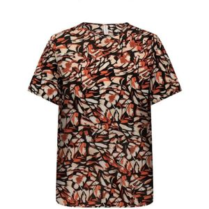 Only Carmakoma, Ellie Life Top - Bloemenprint Veelkleurig, Dames, Maat:5XL