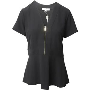 Michael Kors Pre-owned, Pre-owned, Dames, Zwart, M, Polyester, Pre-owned Polyester tops