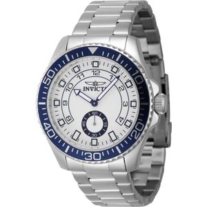 Invicta Watches, Accessoires, Heren, Grijs, ONE Size, Pro Diver Quartz Horloge - Witte Wijzerplaat