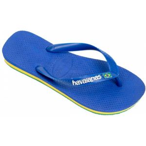 Havaianas, Schoenen, Heren, Blauw, 43 EU, Neon Logo Flip Flops