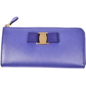 Salvatore Ferragamo, Wallets Cardholders Paars, Dames, Maat:ONE Size