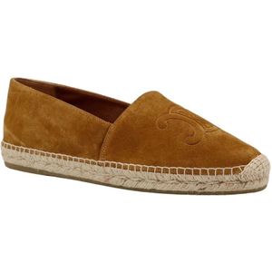 Celine, Schoenen, Heren, Bruin, 43 EU, Suède, Bruine Suède Instap Espadrilles