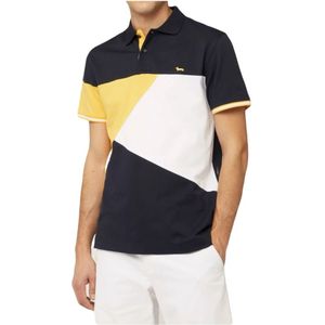 Harmont & Blaine, Blauwe Katoenen Polo Gebreide Kleding Lente/Zomer 2024 Veelkleurig, Heren, Maat:M