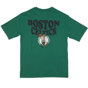 New Era, Sport, Heren, Groen, M, Katoen, Boston Celtics Script Tee Groen/Wit