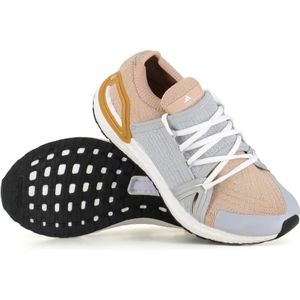 Adidas by Stella McCartney, Schoenen, Dames, Grijs, 38 1/2 EU, Grijze en Roze Primeknit Sneakers