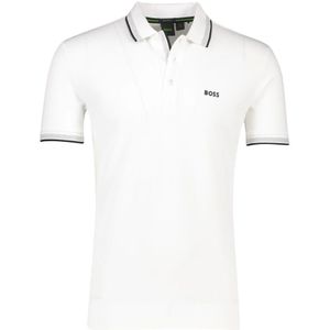 Hugo Boss, Tops, Heren, Wit, 5Xl, Katoen, Polo Shirt Korte Mouw Wit