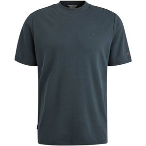 Cast Iron, Tops, Heren, Blauw, 2Xl, Katoen, Korte Mouw Regular Fit T-shirt