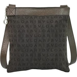 Bvlgari Vintage, Pre-owned Canvas shoulder-bags Bruin, Dames, Maat:ONE Size