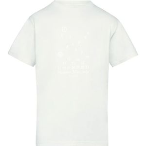 Maison Margiela, Numeric Logo Crew-neck T-shirts en Polos Wit, Dames, Maat:S