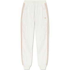 Adidas Originals, Broeken, Dames, Wit, M, Polyester, Broek met logo