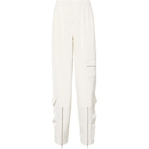 Calvin Klein, Witte Broek voor Vrouwen Wit, Dames, Maat:M