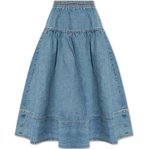 Ulla Johnson, ‘The Astrid’ denim rok Blauw, Dames, Maat:2XS