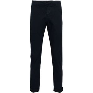 Dondup, Blauwe Slim Fit Broek Blauw, Heren, Maat:W32