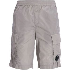 C.p. Company, Nylon Cargo Shorts Chrome-R Style Grijs, Heren, Maat:L