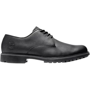 Timberland, Schoenen, Heren, Zwart, 41 1/2 EU, Leer, Moderne Oxford Veterschoen van Leer