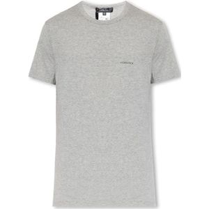 Versace, Tops, Heren, Grijs, L, Katoen, Ondergoedcollectie T-shirt
