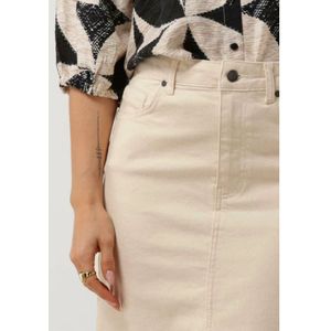 Object, Rokken, Dames, Beige, S, Midi Twill Rok