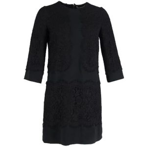 Dolce & Gabbana Pre-owned, Pre-owned Cotton dresses Zwart, Dames, Maat:M