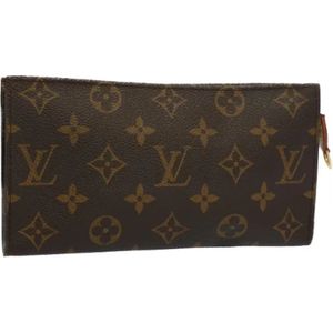 Louis Vuitton Vintage, Pre-owned Cotton louis-vuitton-bags Bruin, Dames, Maat:ONE Size