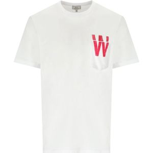 Woolrich, T-Shirts Wit, Heren, Maat:XL