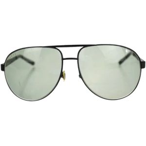 Gucci Vintage, Pre-owned, Dames, Zwart, ONE Size, Pre-owned Plastic sunglasses