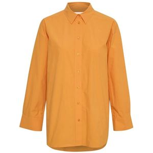 Part Two, Blouses & Shirts, Dames, Oranje, 3Xl, Katoen, Savanna Mapw SH Blouse