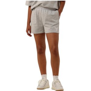 Alix The Label, Korte broeken, Dames, Grijs, XS, Zomer Gebreide Sweat Shorts