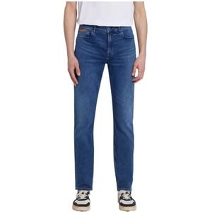 7 For All Mankind, Jeans, Heren, Blauw, W34, Denim, Slim-Fit Moderne Jeans