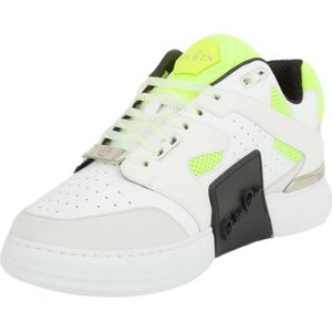 Philipp Plein, Schoenen, Heren, Veelkleurig, 41 EU, Leren Lo-Top Sneakers in Geel