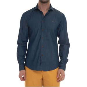 Harmont & Blaine, Casual overhemd Blauw, Heren, Maat:2XL